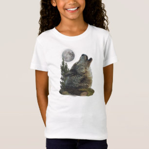 T-shirt da arte do lobo