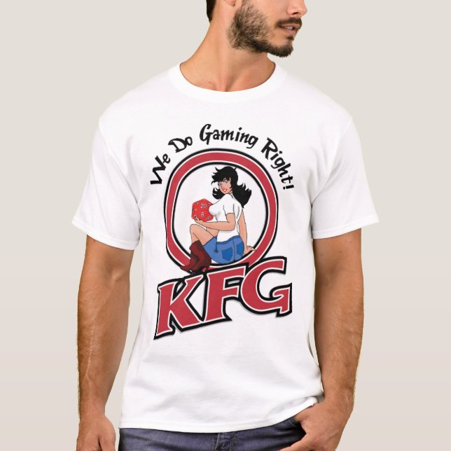 T-shirt da arte do nariz de KFG (luz) (Frente)