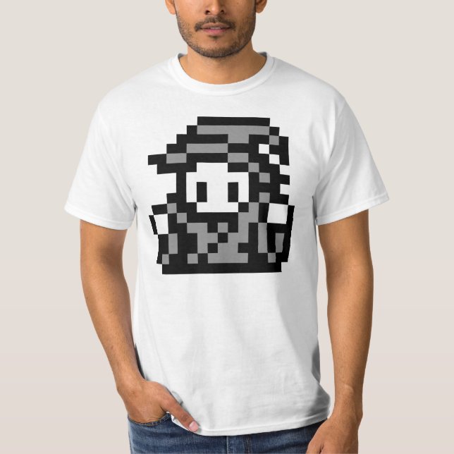 T-shirt da arte do pixel do Sprite de Mage 16x16 (Frente)