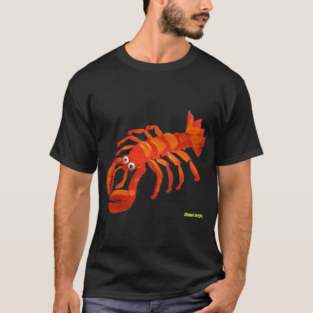 T-shirt da arte: Lagosta Cornish (Frente)