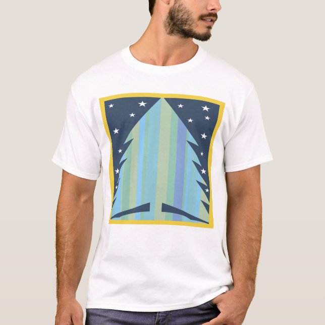 T-shirt da árvore de Christma (Frente)