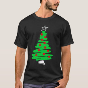 T-shirt da árvore de Natal