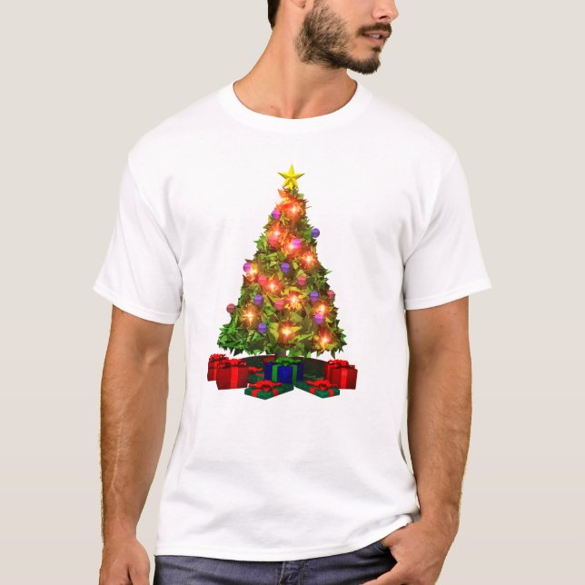 T-shirt da árvore de Natal (Frente)