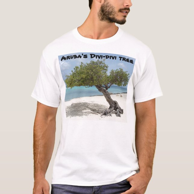 T-shirt da árvore do Divi-divi de Aruba (Frente)