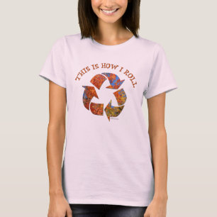 T-shirt da árvore do sinal do reciclar