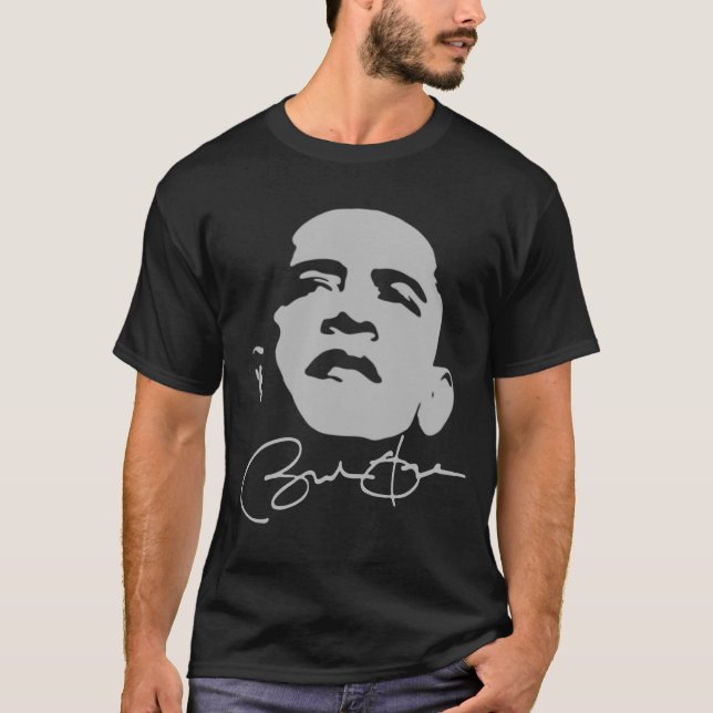 T-shirt da assinatura de Obama (Frente)