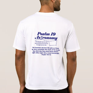 T-shirt da astronomia do salmo 19 - SportTek