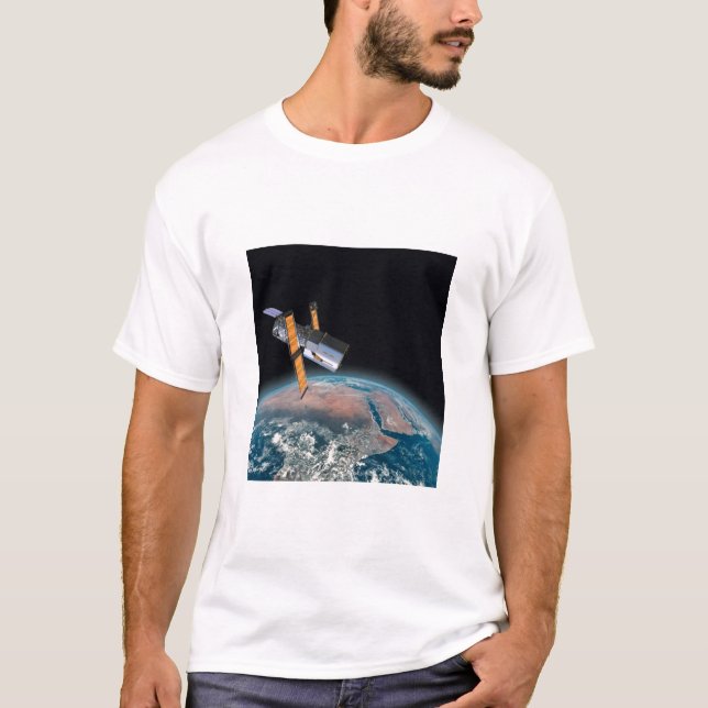 T-shirt da astronomia dos homens do telescópio (Frente)