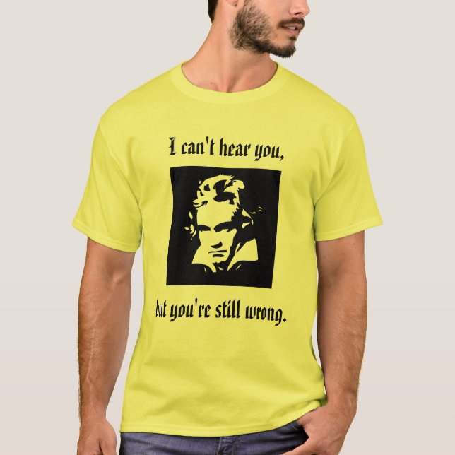 T-shirt da atitude de Beethoven (Frente)