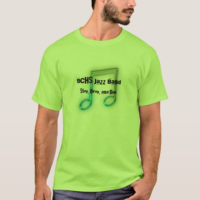 T-shirt da banda de jazz de BCHS (Frente)
