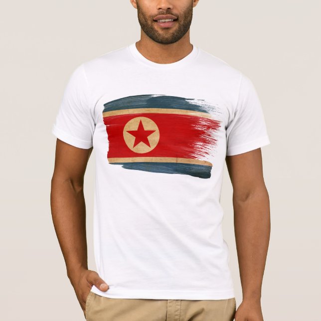 T-shirt da bandeira da Coreia do Norte (Frente)