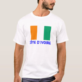 T-shirt da bandeira da COSTA D'IVOIRE*-