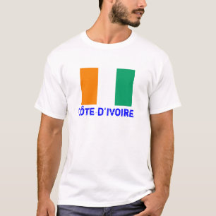 T-shirt da bandeira da COSTA D'IVOIRE*-
