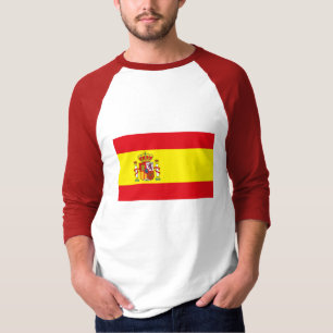 T-shirt da bandeira da espanha