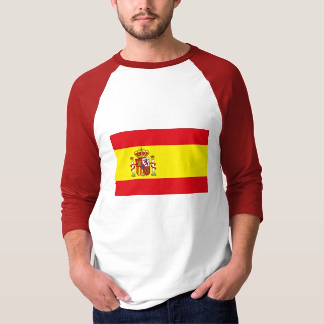 T-shirt da bandeira da espanha (Frente)