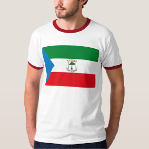 T-shirt da bandeira da Guiné Equatorial