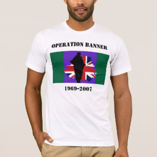 T-shirt da bandeira da operação