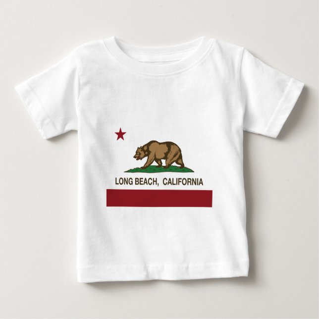 T-shirt da bandeira da república de Long Beach (Frente)