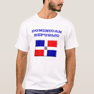 T-shirt da bandeira da República Dominicana