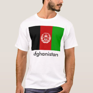 T-shirt da bandeira de Afeganistão