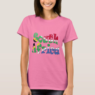 T-shirt da bandeira de África do Sul