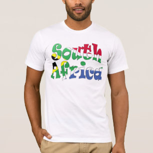 T-shirt da bandeira de África do Sul