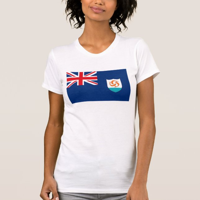 T-shirt da bandeira de Anguilla (Frente)