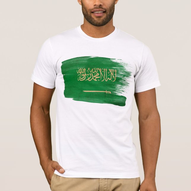 T-shirt da bandeira de Arábia Saudita (Frente)