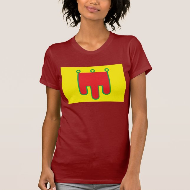 T-shirt da bandeira de Auvergne (Frente)