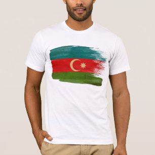 T-shirt da bandeira de Azerbaijan
