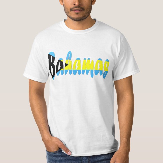 T-shirt da bandeira de Bahamas (Frente)