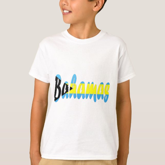 T-shirt da bandeira de Bahamas (Frente)