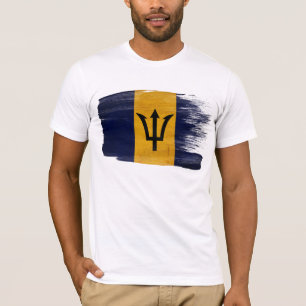 T-shirt da bandeira de Barbados