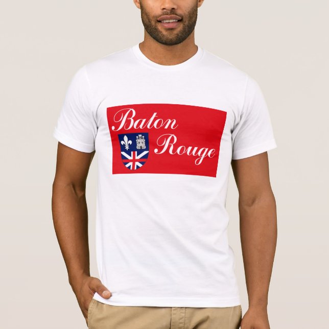 T-shirt da bandeira de Baton Rouge (Frente)