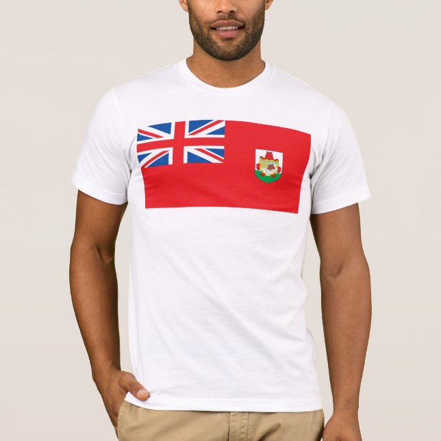 T-shirt da bandeira de Bermuda (Frente)