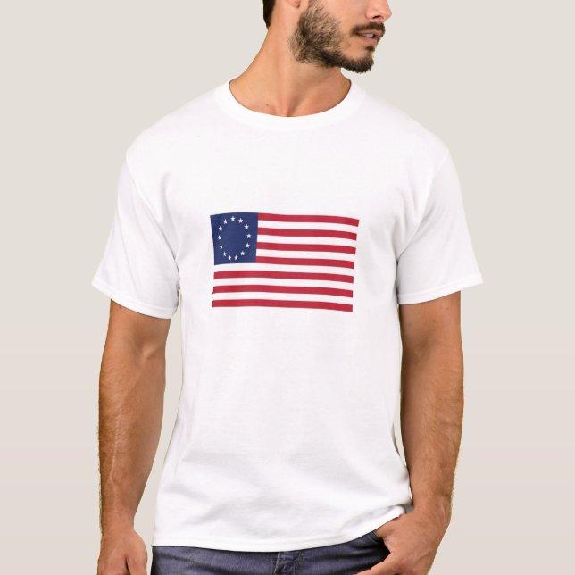 T-shirt da bandeira de Betsy Ross (Frente)