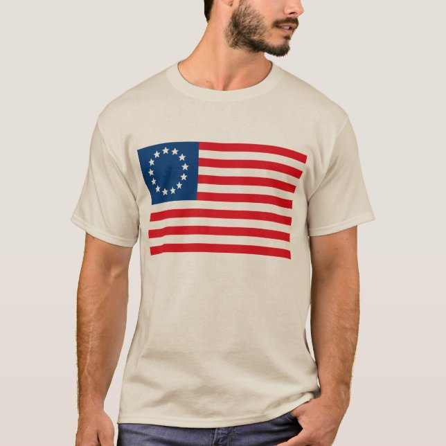T-shirt da bandeira de Betsy Ross (Frente)