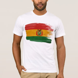 T-shirt da bandeira de Bolívia