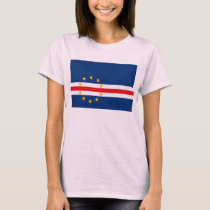 T-shirt da bandeira de Cabo Verde