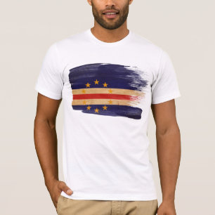 T-shirt da bandeira de Cabo Verde