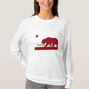 T-shirt da bandeira de Califórnia - variação de