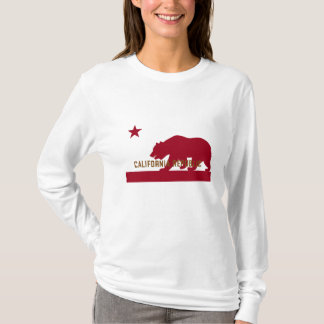 T-shirt da bandeira de Califórnia - variação de