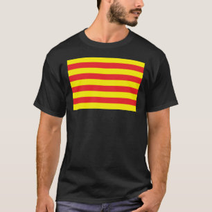 T-shirt da bandeira de Catalonia