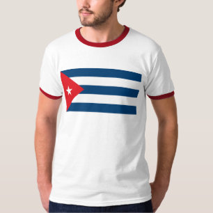 T-shirt da bandeira de Cuba