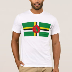 T-shirt da bandeira de Dominica