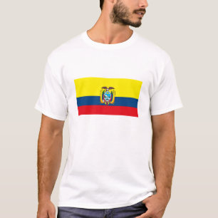 T-shirt da bandeira de Equador