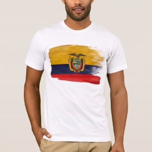 T-shirt da bandeira de Equador