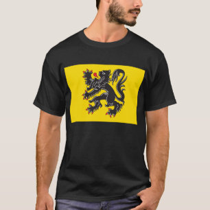 T-shirt da bandeira de Flanders