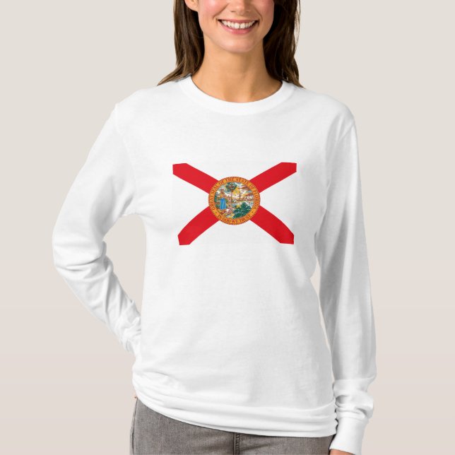 T-shirt da bandeira de Florida (Frente)