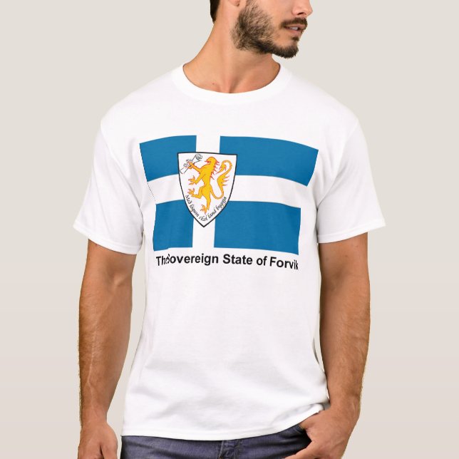 T-shirt da bandeira de Forvik (Frente)